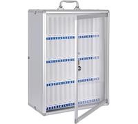 SSDDLZEQ Armario de Seguridad for teléfono móvil de Aluminio Plateado con asa portátil for Montar en la Pared(48)