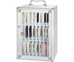 SSDDLZEQ Armario for Guardar teléfonos móviles con asa, 24 Compartimentos, for Montar en la Pared.