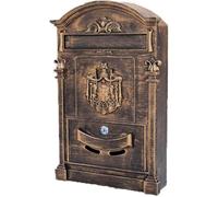 SSDDLZEQ Buzones de Pared Buzón clásico de Pared, buzón de Entrega de Paquetes Resistente a la Intemperie for Exteriores, Caja Fuerte for Puerta de Entrada de Oficina, buzón Seguro