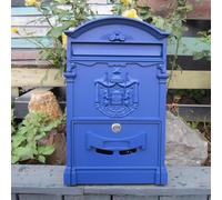 SSDDLZEQ Buzones de Pared Buzón de Correo Vintage Resistente a la Intemperie - Buzón de Correo de Aluminio Fundido - Buzón de Correo Resistente, Seguro y con Cerradura for Montaje en Pared(P)