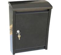 SSDDLZEQ Buzones de Pared Buzón de Pared con Cerradura, buzón de Chapa galvanizada, buzón Impermeable for decoración de Villas, buzón Creativo for Exteriores(Nero)