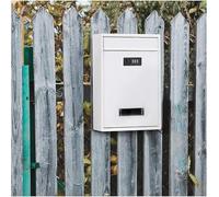 SSDDLZEQ Buzones de Pared Buzón de Pared con Cerradura con contraseña, Cerradura Externa, buzón Seguro con Cerradura con Llave, buzón Moderno Resistente a la Intemperie(Light Green)