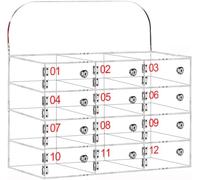 SSDDLZEQ Caja de acrílico Transparente for Guardar teléfonos móviles montada en la Pared(12)