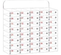 SSDDLZEQ Caja de acrílico Transparente for Guardar teléfonos móviles montada en la Pared(40 EU)