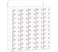 SSDDLZEQ Caja de acrílico Transparente for Guardar teléfonos móviles montada en la Pared(50)