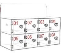 SSDDLZEQ Caja de Almacenamiento de acrílico for teléfono móvil, gabinete de Bolsillo for Guardar gráficos, gabinete pequeño de Pared