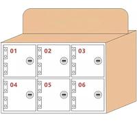 SSDDLZEQ Caja de Almacenamiento de Seguridad especializada, Armario de Pared Transparente for teléfono móvil