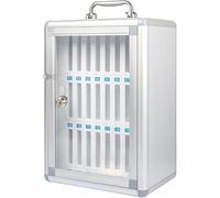 SSDDLZEQ Caja de almacenamiento portátil de aleación de aluminio para teléfono móvil para salas de reuniones corporativas