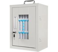 SSDDLZEQ Caja de gestión de teléfonos móviles for Taller de Montaje en Pared Caja de Almacenamiento Transparente for Montaje en Pared(102 Slots)