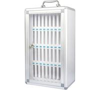 SSDDLZEQ Caja for teléfono móvil de aleación de Aluminio con asa portátil y Armario de Almacenamiento for teléfono móvil con Montaje en Pared(36 Slots)