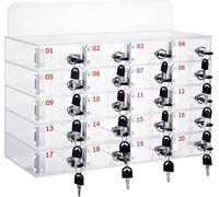 SSDDLZEQ Caja Fuerte de acrílico Transparente for teléfono móvil con 6 Compartimentos for Montar en la Pared