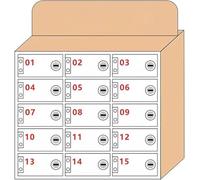 SSDDLZEQ Cajas de Almacenamiento bloqueables montadas en la Pared Transparentes for teléfonos móviles, Cajas de Almacenamiento bloqueables for empleados y Estudiantes