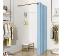 SSDDLZEQ Cambiador portátil simple con riel móvil, incluye barra de cortina y ganchos (N, 80 x 80 cm)