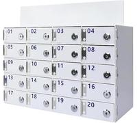 SSDDLZEQ Casilleros acrílicos for Almacenamiento de teléfonos móviles: solución de Almacenamiento Seguro con 30 Compartimentos