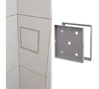 SSDDLZEQ Desmontable Paneles de Acceso empotrados Ocultos, conductos/conductos HVAC/Cubiertas de Paneles eléctricos(Grigio,12x12cm (4 3/4" x4 3/4"))