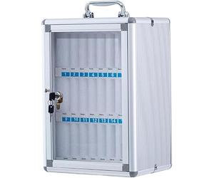 SSDDLZEQ Diseño bloqueable montado en la Pared de la Caja de Almacenamiento del teléfono móvil de la aleación de Aluminio