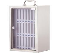 SSDDLZEQ Gabinete de Acero Inoxidable for Guardar teléfonos móviles, Ideal for aulas, oficinas y fábricas.(24 Slots)