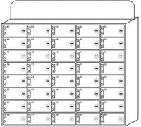 SSDDLZEQ Gabinete de Almacenamiento acrílico for teléfonos móviles montado en la Pared, una solución de organización de Escritorio Segura y ordenada