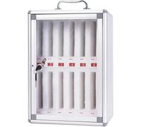 SSDDLZEQ Gabinete de Almacenamiento bloqueable for teléfono móvil de 12 Compartimentos con Caja de Seguridad acrílica Transparente