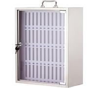 SSDDLZEQ Gabinete de Almacenamiento de Acero Inoxidable Gabinete de Almacenamiento portátil for teléfonos móviles montado en la Pared(48 Slots)