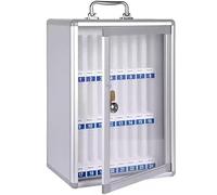 SSDDLZEQ Gabinete de Almacenamiento for teléfono móvil for reuniones de Empresa, Suministros de Oficina, gabinete for teléfono móvil, Caja de Metal(24)