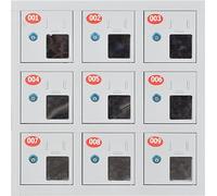 SSDDLZEQ Gabinete de Almacenamiento for teléfonos móviles de pie Gabinete de Almacenamiento Seguro for teléfonos móviles(9 Doors)