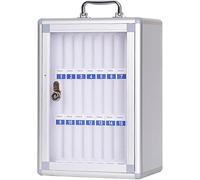 SSDDLZEQ Gabinete portátil de aleación de Aluminio for Guardar teléfonos móviles, fácil de Transportar.(24 Slots)