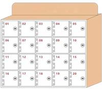 SSDDLZEQ Gabinete Transparente de Pared for teléfonos móviles, taquillas de Almacenamiento seguras for Trabajadores y Estudiantes de fábrica