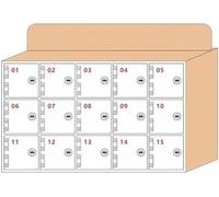 SSDDLZEQ Los casilleros Transparentes for Almacenamiento de teléfonos móviles montados en la Pared garantizan Seguridad y Comodidad.