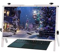 SSDDLZEQ Lupa de Pantalla for computadora portátil, Soporte Plegable for computadora portátil, Soporte for teléfono, Lupa física, Compatible con