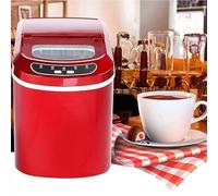 SSDDLZEQ Mini máquina de Hielo for el hogar, máquina de Hielo automática, máquina de Hielo for encimera, Cubitos de Hielo Transparentes for el hogar de Cocina(Color:Rosso)