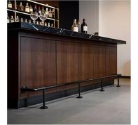 SSDDLZEQ Modelo Fijo de Suelo Juego de reposapiés y apoyabrazos de Taburete de Bar Comercial, Adecuado for restaurantes y cenadores(160cm/5.2ft)