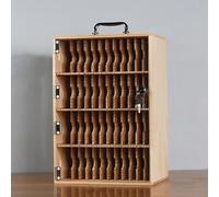 SSDDLZEQ Mueble de Madera for teléfono móvil, Ideal for aulas y oficinas.(48 Slots)