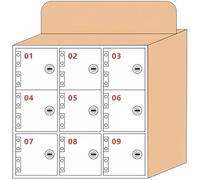 SSDDLZEQ Personal de taquillas de Almacenamiento de teléfono móvil de Pared Transparente y Cajas Fuertes específicas for Estudiantes