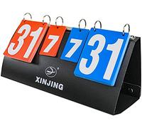 SSDDLZEQ Puntuación portátil Flip Tablero de Indicadores for béisbol, fútbol, Tenis de Mesa, Voleibol, Baloncesto, Tenis de Mesa, Hockey sobre Hielo (7 Sets, 31 Puntos)
