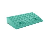 SSDDLZEQ Rampas portátiles de plástico for bordillos, rampas Ligeras for umbrales, rampas for escalones de automóviles y sillas de Ruedas.(Green)