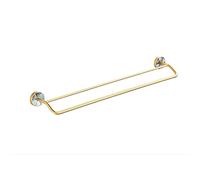 SSDDLZEQ Shell Toally Rack Doble VAR Baño Baño de Cobre Completo Railo de Toalla(60cm)
