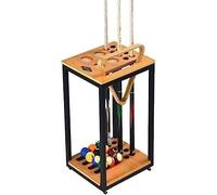 SSDDLZEQ Sistema de Almacenamiento de Bolas de Billar Estante de Suelo for Tacos de Billar: Mueble de Almacenamiento y Expositor for Accesorios de Mesa