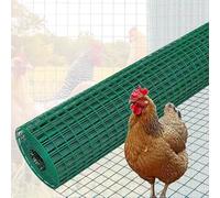 SSDDLZEQ Valla de Alambre con Revestimiento de Vinilo Verde de 1,8 mm de Grosor for protección de Animales y jardín, con Orificios de 1,5 cm(1.2x10m/3.94x32.8ft)