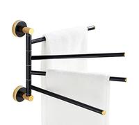 SSDDLZEQ Varilla de Toalla giratoria de Todo Cobre Dorado Negro Toalla de Toalla de Toalla de higor Movible Movible Multi-Varilla de baño