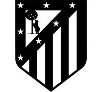 SSDECO.es | Cuadro Decorativo Atlético de Madrid - 40x30 cm - Arte Minimalista en MDF Negro