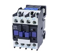 SSDXFJZR Contactor de CA CJX2-1210 CJX2-1201, 12 A, trifásico, 3 Polos, NO, Voltaje de Bobina: 380 V, 220 V, 110 V, 36 V, 24 V, 50/60 Hz, Montaje en riel DIN, 3P+1NO(110v Cjx2-1201 1nc)