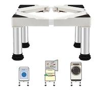 SSEHCWAN Soportes para lavadora y secadora, base ajustable para electrodomésticos, carga máxima 350 kg, pedestal para lavadora, secadora, refrigerador, aumento de 24-27 cm de altura