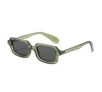 SSFVTTL Gafas de sol clásicas con remaches vintage para mujer y hombre, montura pequeña de lujo, estilo punk, populares (verde y negro).