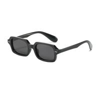 SSFVTTL Gafas de sol clásicas con remaches vintage para mujer y hombre, montura pequeña de lujo, estilo punk, populares (negro)
