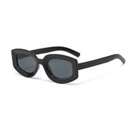 SSFVTTL Gafas de sol de moda con montura de gelatina para mujer, con protección UV400, estilo retro, estilo punk para hombre (negro y gris)