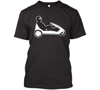 SSGTCKFM Sinclair C5 T Shirt - Sir Clive - Retro British 1980s - Electric Trike - Iconic Black