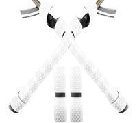 Ssguopte 2 Packs Bat Grip Tape, 40" Length Baseball Bat Grip Tape 1.75mm Precut and Full-Back Adhesive Golf Pro Feel Replacement Comfortable Tapes for Bats Handles, White