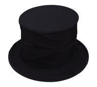 Ssguopte Sombrero de copa negro, sombrero de mago de 6 pulgadas de altura con accesorio de vestuario de mago secreto para niños adultos vestidos de fiesta suministros de cumpleaños