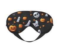 SSGVLPTO Antifaz de doble cara con estampado de Halloween para apagón, sueño dulce, viajes relajantes, siestas